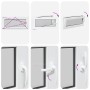 Ventana de sótano "RISOR" 100x50 cm oscilobatiente DIN izquierda blanca de , Ventanas - Ref: Foro24-4108321, Precio: 126,28 €...