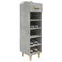 Schuhschrank aus grauem Beton-Sperrholz 30x35x105 cm von vidaXL, Schuhregale und Schuhorganisatoren - Ref: Foro24-812802, Pre...