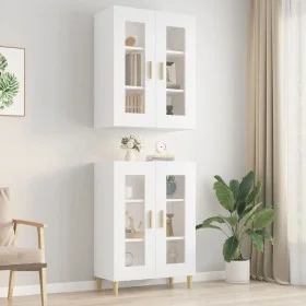 Weißer Hängewandschrank 69,5x34x90 cm von vidaXL, Sideboards - Ref: Foro24-812276, Preis: 93,84 €, Rabatt: %