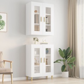 Weißer Hängewandschrank 69,5x34x90 cm von vidaXL, Sideboards - Ref: Foro24-812276, Preis: 91,98 €, Rabatt: %