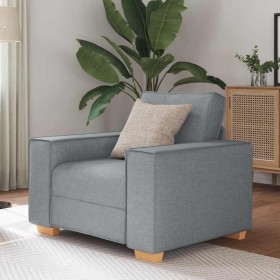 Sillón sofá gris claro 60 cm tela de , Sofás - Ref: Foro24-4104960, Precio: 159,85 €, Descuento: %