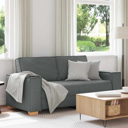 Sofá de 2 plazas  de tela gris oscuro, 140 cm | Foro24.es | Tu tienda online para hogar, jardín y más Foro24.es