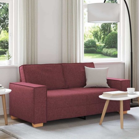 Sofá de 2 plazas  rojo vino 140 cm tela | Foro24.es | Tu tienda online para hogar, jardín y más Foro24.es