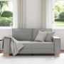 Sofá de 2 plazas de tela gris nube, 140 cm