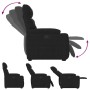 Sillón reclinable elevable tela de microfibra negro | Foro24.es | Tu tienda online para hogar, jardín y más Foro24.es