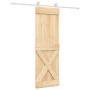 Puerta corredera con herrajes madera maciza de pino 70x210 cm von , Türen - Ref: Foro24-3203116, Preis: 176,30 €, Rabatt: %