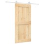 Puerta corredera con herrajes madera maciza de pino 95x210 cm von , Türen - Ref: Foro24-3203114, Preis: 199,84 €, Rabatt: %