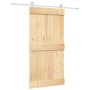 Puerta corredera con herrajes madera maciza de pino 100x210 cm by , Doors - Ref: Foro24-3203109, Price: 222,85 €, Discount: %