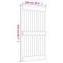 Puerta corredera con herrajes madera maciza de pino 100x210 cm by , Doors - Ref: Foro24-3203109, Price: 222,85 €, Discount: %