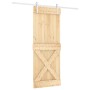 Puerta corredera con herrajes madera maciza de pino 80x210 cm by , Doors - Ref: Foro24-3203039, Price: 184,97 €, Discount: %