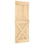 Puerta corredera con herrajes madera maciza de pino 80x210 cm by , Doors - Ref: Foro24-3203039, Price: 184,97 €, Discount: %