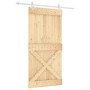 Puerta corredera con herrajes madera maciza de pino 100x210 cm von , Türen - Ref: Foro24-3203196, Preis: 225,12 €, Rabatt: %
