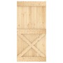 Puerta corredera con herrajes madera maciza de pino 100x210 cm von , Türen - Ref: Foro24-3203196, Preis: 225,12 €, Rabatt: %