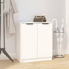 White plywood shoe cabinet 59x35x70 cm by vidaXL, Shoe racks and shoe organizers - Ref: Foro24-811421, Price: 74,08 €, Discou...