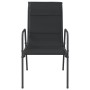 Sillas de jardín 2 unidades acero y textilene negro von , Gartenstühle - Ref: Foro24-316820, Preis: 59,22 €, Rabatt: %