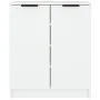 Weißer Schuhschrank aus Sperrholz, 59 x 35 x 70 cm von vidaXL, Schuhregale und Schuhorganisatoren - Ref: Foro24-811421, Preis...