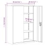 Armario archivador de acero blanco 90x40x140 cm | Foro24.es | Tu tienda online para hogar, jardín y más Foro24.es