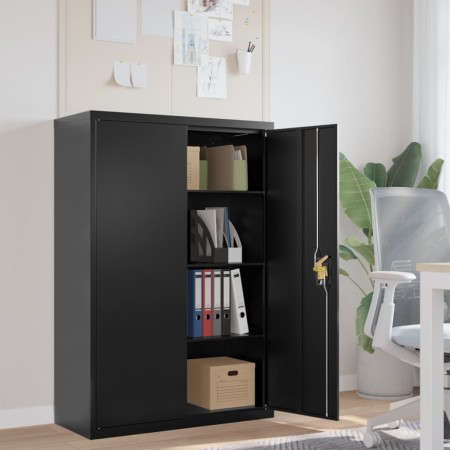 Armario archivador de acero negro 90x40x140 cm | Foro24.es | Tu tienda online para hogar, jardín y más Foro24.es