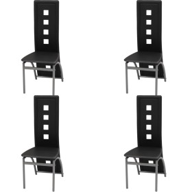 Sillas de comedor 4 unidades cuero sintético negro von , Essstühle - Ref: Foro24-243645, Preis: 205,58 €, Rabatt: %