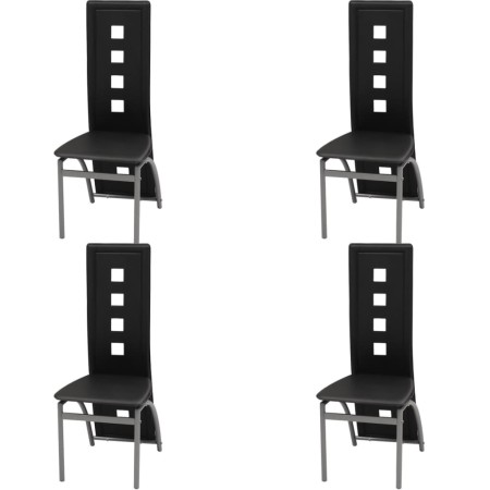 Sillas de comedor 4 unidades cuero sintético negro von , Essstühle - Ref: Foro24-243645, Preis: 205,58 €, Rabatt: %