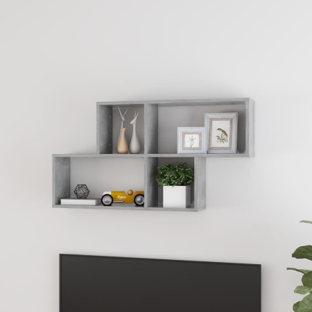 Estante de pared madera contrachapada gris hormigón 100x18x53cm | Foro24.es | Tu tienda online para hogar, jardín y más Foro24.es