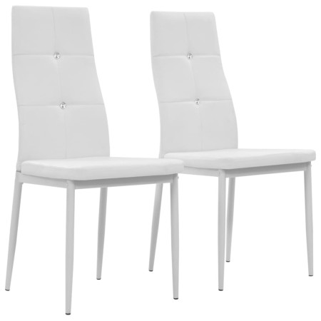 Sillas de comedor 2 unidades cuero sintético blanco von , Essstühle - Ref: Foro24-246189, Preis: 83,54 €, Rabatt: %