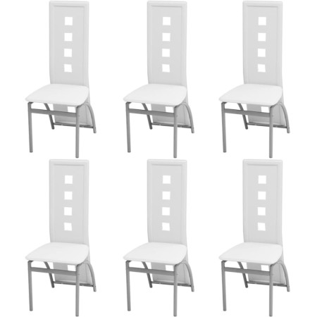 Sillas de comedor 6 uds cuero sintético blanco | Foro24.es | Tu tienda online para hogar, jardín y más Foro24.es