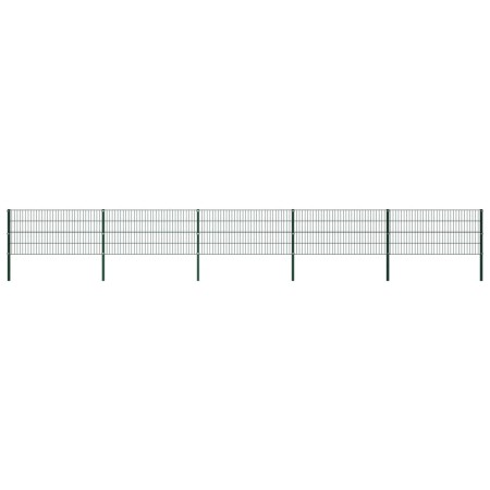 Panel de valla con postes hierro verde 8,5x0,8 m | Foro24.es | Tu tienda online para hogar, jardín y más Foro24.es