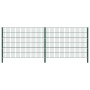 Panel de valla con postes de hierro verde 3,4x1,2 m | Foro24.es | Tu tienda online para hogar, jardín y más Foro24.es
