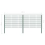 Panel de valla con postes de hierro verde 3,4x1,2 m | Foro24.es | Tu tienda online para hogar, jardín y más Foro24.es