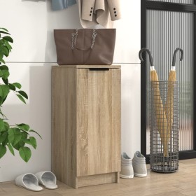 Mueble zapatero madera contrachapada roble sonoma 30x35x70 cm