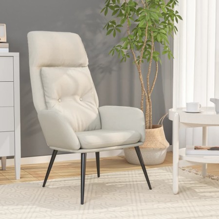 Sillón de relax de piel de ante sintética color crema by , Armchairs - Ref: Foro24-341284, Price: 95,15 €, Discount: %