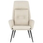 Sillón de relax de piel de ante sintética color crema by , Armchairs - Ref: Foro24-341284, Price: 95,15 €, Discount: %