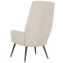 Sillón de relax de piel de ante sintética color crema by , Armchairs - Ref: Foro24-341284, Price: 95,15 €, Discount: %