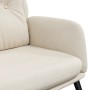 Sillón de relax de piel de ante sintética color crema by , Armchairs - Ref: Foro24-341284, Price: 95,15 €, Discount: %