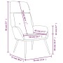 Sillón de relax de piel de ante sintética color crema by , Armchairs - Ref: Foro24-341284, Price: 95,15 €, Discount: %