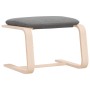 Reposapiés de tela gris oscuro 51x41x40 cm by , Ottomans - Ref: Foro24-352300, Price: 56,37 €, Discount: %