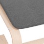 Reposapiés de tela gris oscuro 51x41x40 cm by , Ottomans - Ref: Foro24-352300, Price: 56,37 €, Discount: %