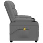 Sillón de masaje de cuero sintético gris de , Sillones de masaje eléctricos - Ref: Foro24-348052, Precio: 214,64 €