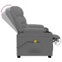 Sillón de masaje de cuero sintético gris de , Sillones de masaje eléctricos - Ref: Foro24-348052, Precio: 214,64 €
