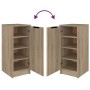 Mueble zapatero madera contrachapada roble sonoma 30x35x70 cm de vidaXL, Zapateros y organizadores de calzado - Ref: Foro24-8...