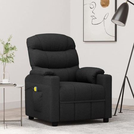 Sillón de masaje de tela negro de , Sillones de masaje eléctricos - Ref: Foro24-348084, Precio: 204,77 €