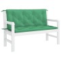 Cojín de banco de jardín tela Oxford verde 120x(50+50)x7 cm by , Cushions for chairs and sofas - Ref: Foro24-315009, Price: 5...