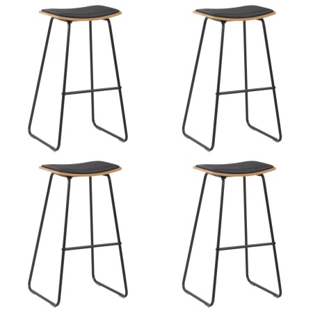 Taburetes de cocina 4 unidades cuero sintético negro von , Küchenhocker - Ref: Foro24-3054560, Preis: 300,50 €, Rabatt: %