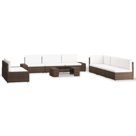Juego de muebles de jardín 9 piezas ratán sintético marrón | Foro24.es | Tu tienda online para hogar, jardín y más Foro24.es