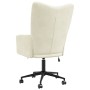 Sillón de relax de terciopelo color blanco crema by , Armchairs - Ref: Foro24-328181, Price: 118,23 €, Discount: %