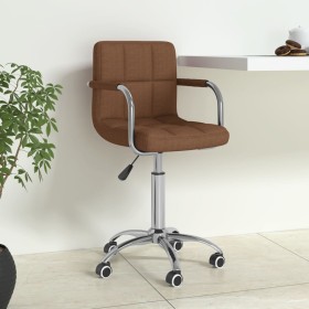 Silla de oficina giratoria de tela marrón by , Office chairs - Ref: Foro24-334670, Price: 82,61 €, Discount: %