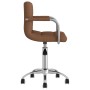 Silla de oficina giratoria de tela marrón by , Office chairs - Ref: Foro24-334670, Price: 82,61 €, Discount: %