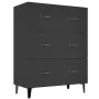 Black engineered wood sideboard 69.5x34x90 cm by vidaXL, Sideboards - Ref: Foro24-812160, Price: 85,28 €, Discount: %