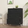 Aparador de madera de ingeniería negro 69,5x34x90 cm de vidaXL, Aparadores - Ref: Foro24-812160, Precio: 85,27 €, Descuento: %